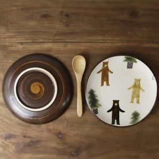 ぼくたちクマ5寸皿(カラー)[お一人様2点まで] - Craft・Gift ヤッチと