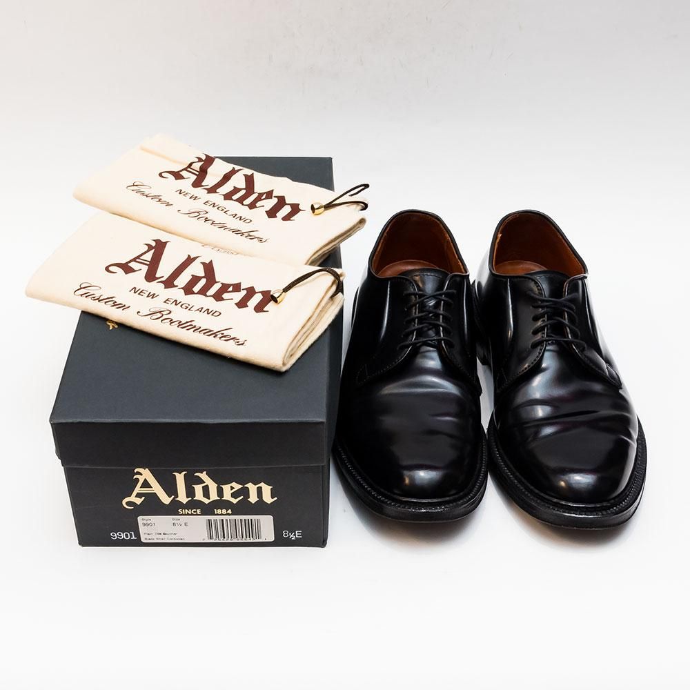 オールデン 9901 コードバン プレーントゥ サイズ8.5E - 中古革靴販売