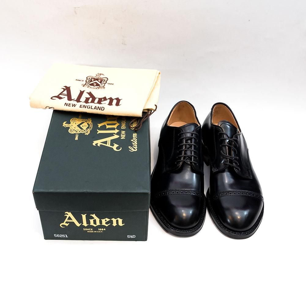 オールデン 56251 パンチドキャップトゥ ブラック コードバン サイズ