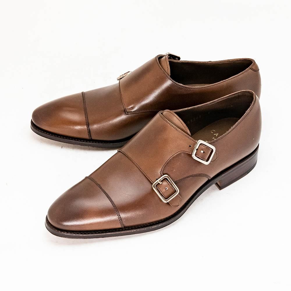 カルミナ 10003 ダブルモンク モンクストラップ ブラウン サイズ6