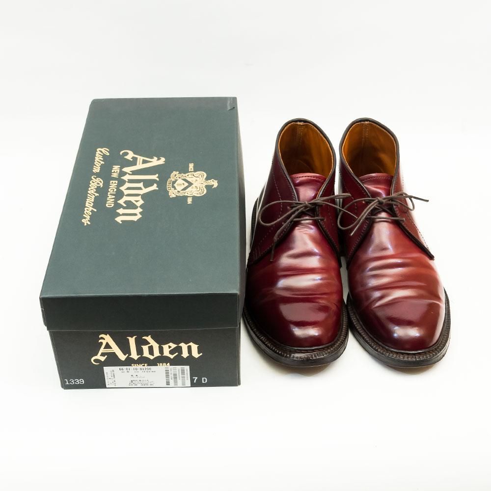 オールデン 1339 チャッカブーツ バーガンディ コードバン サイズ7D