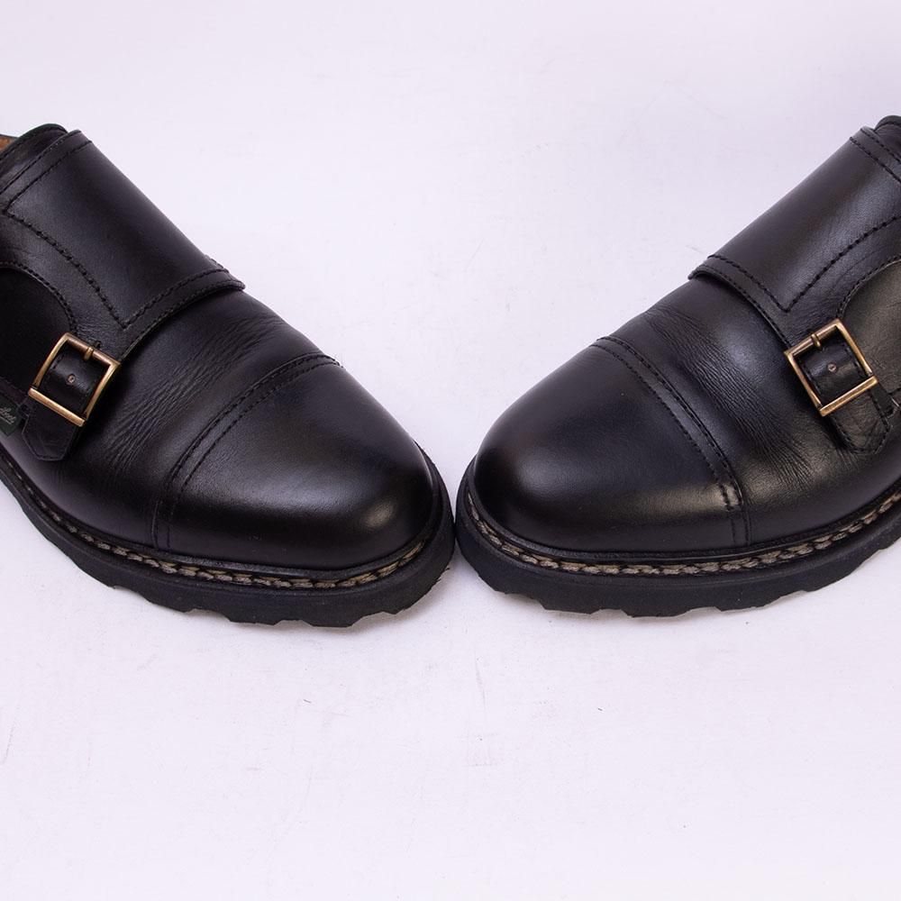 パラブーツ WILLIAM(ウィリアム）ダブルモンク リスレザー ブラック