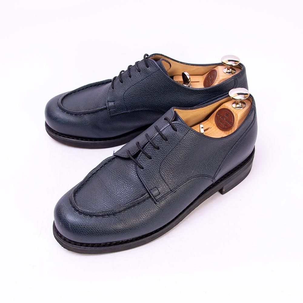 パラブーツ CHAMBORD(シャンボード)ドレスライン Uチップ ブルー