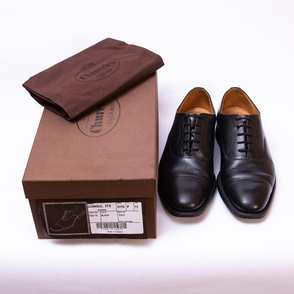 チャーチ CONSUL(コンサル)ストレートチップ ブラック サイズ70F