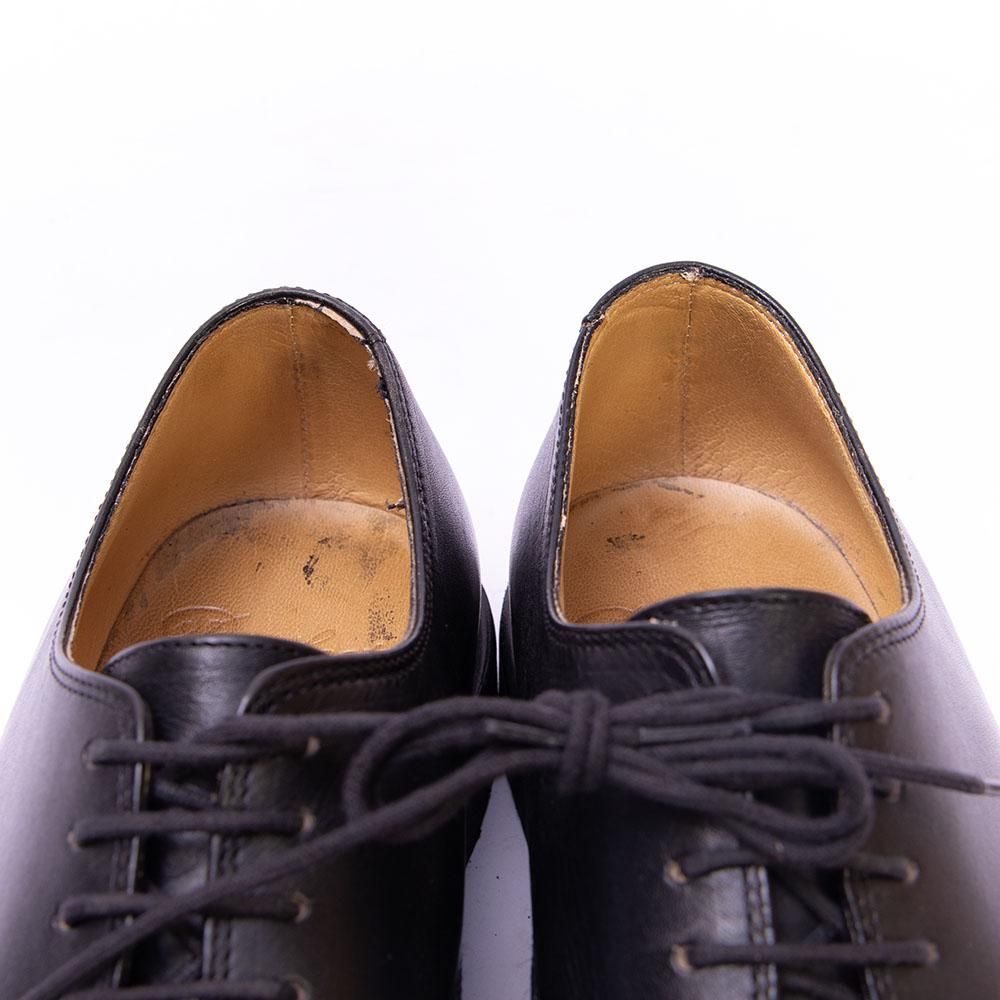 パラブーツ AZAY(アゼイ)外羽根ストレートチップ ブラック リスレザー