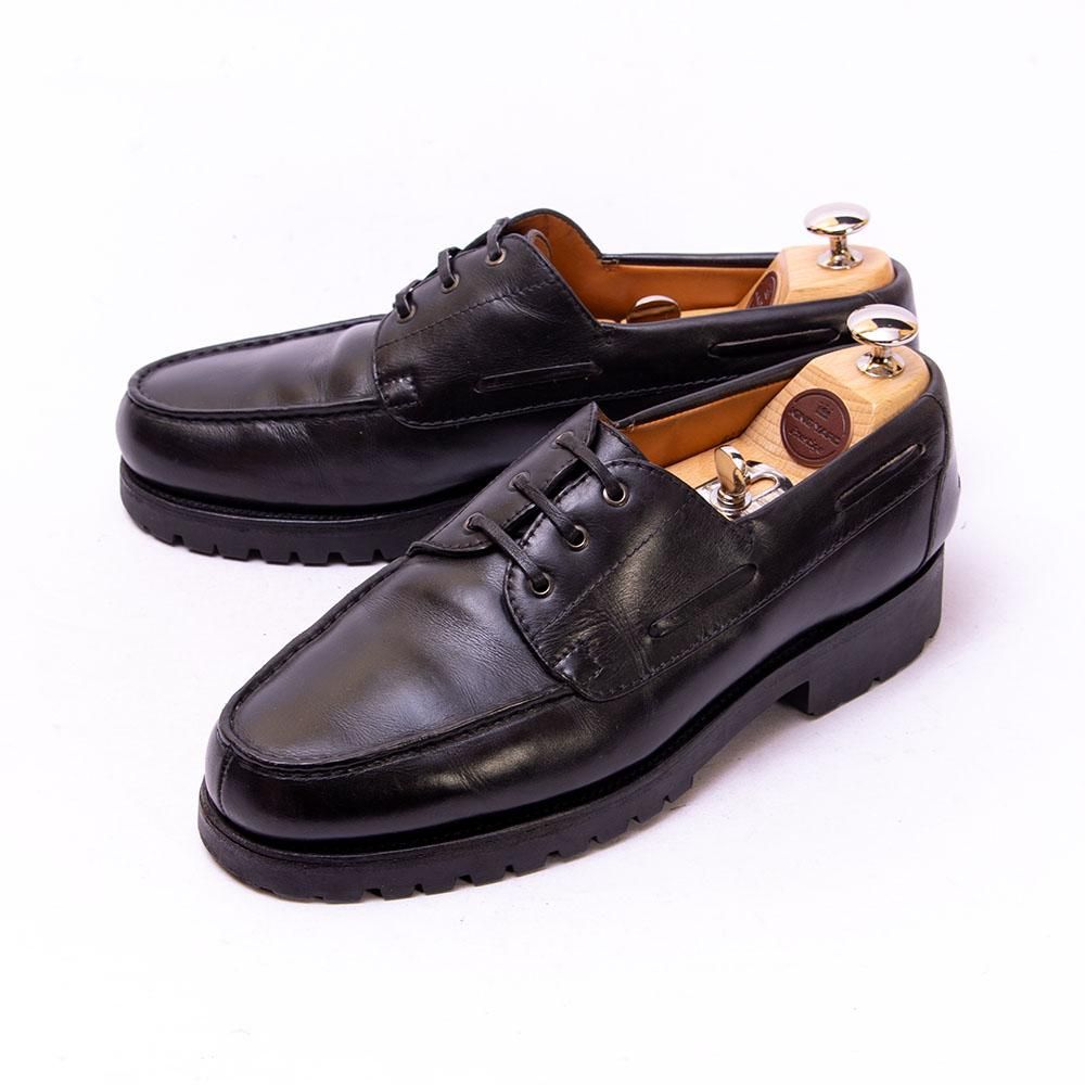 ジェイエムウエストン 690 YACHT(ヨット)デッキシューズ ブラック 推定