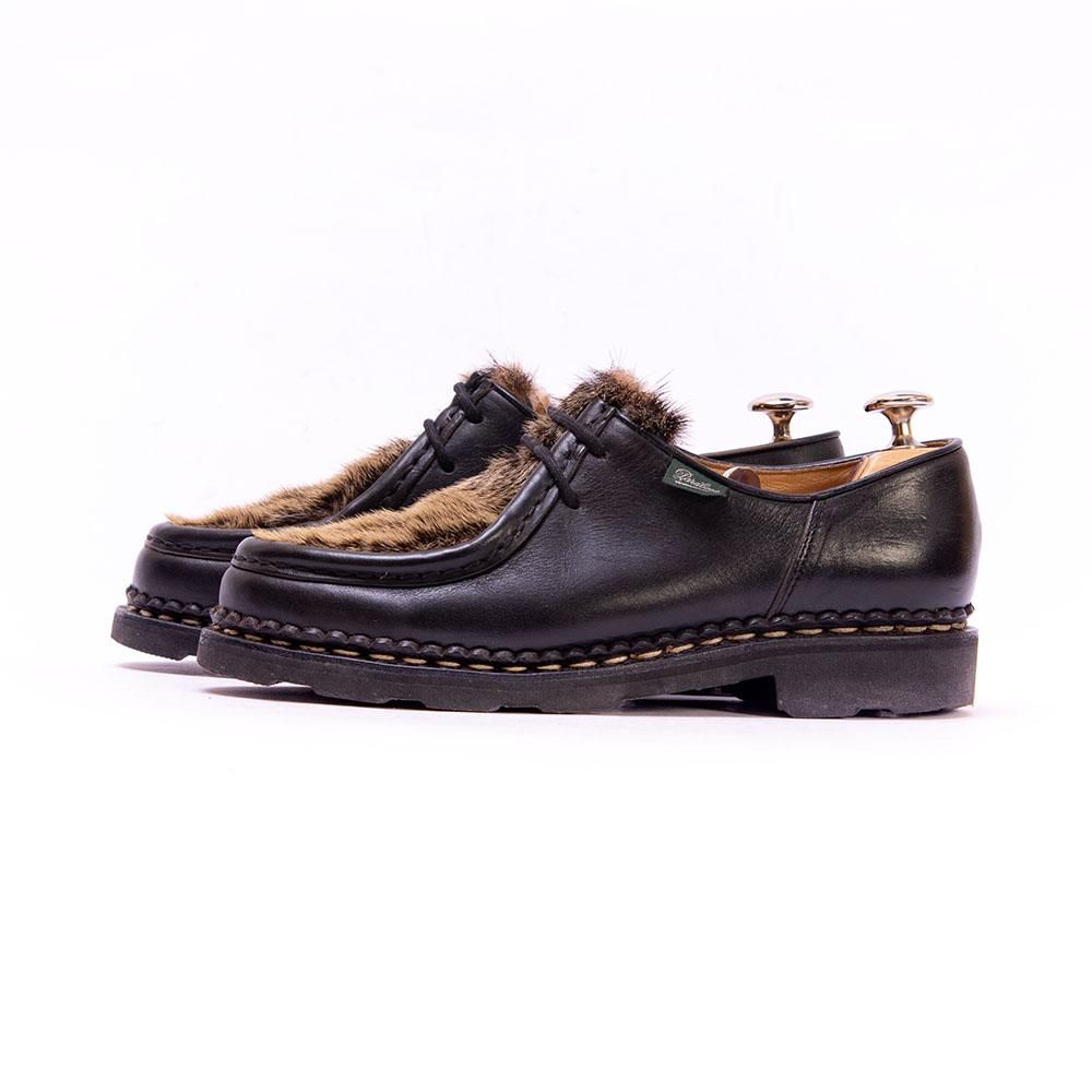 パラブーツ MICHAEL(ミカエル)チロリアンシューズ ブラック ミンク