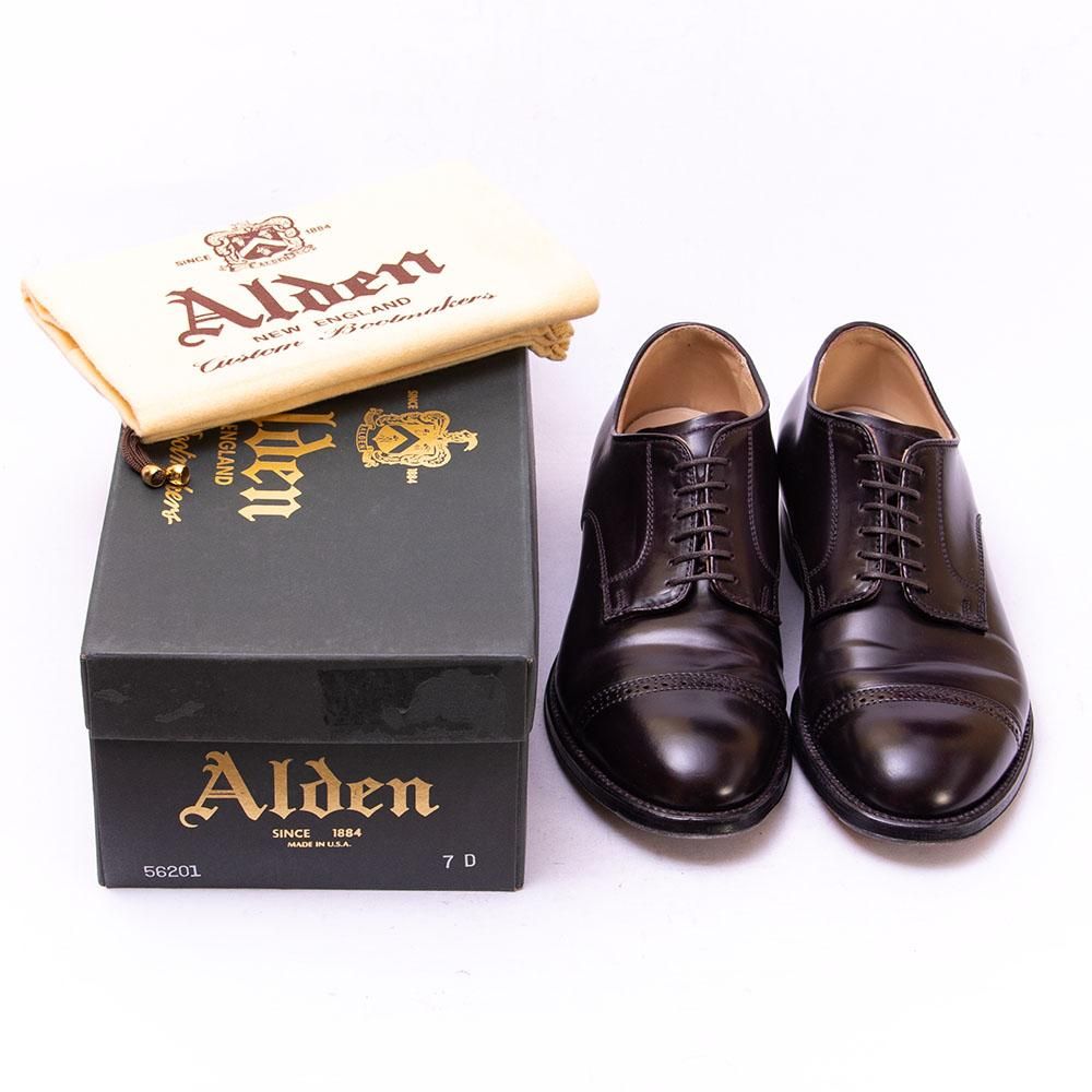 オールデン 56201 パンチドキャップトゥ コードバン バーガンディ