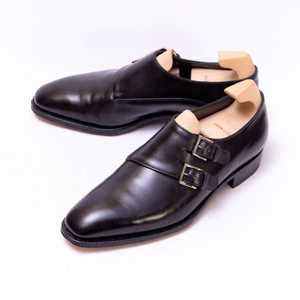 ジョンロブ CHAPEL(チャペル)ダブルモンク ブラック ミュージアム