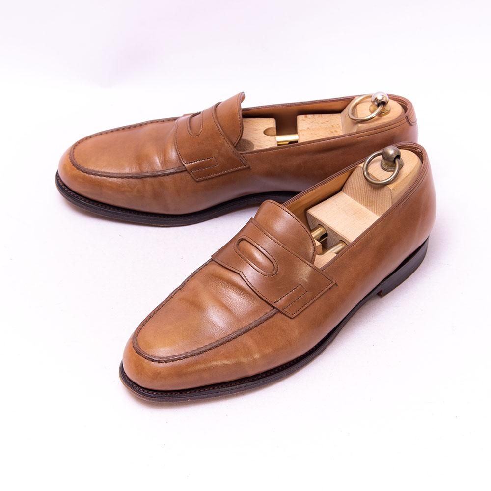 ジョンロブ LOPEZ(ロペス)コインローファー ライトブラウン サイズ8E