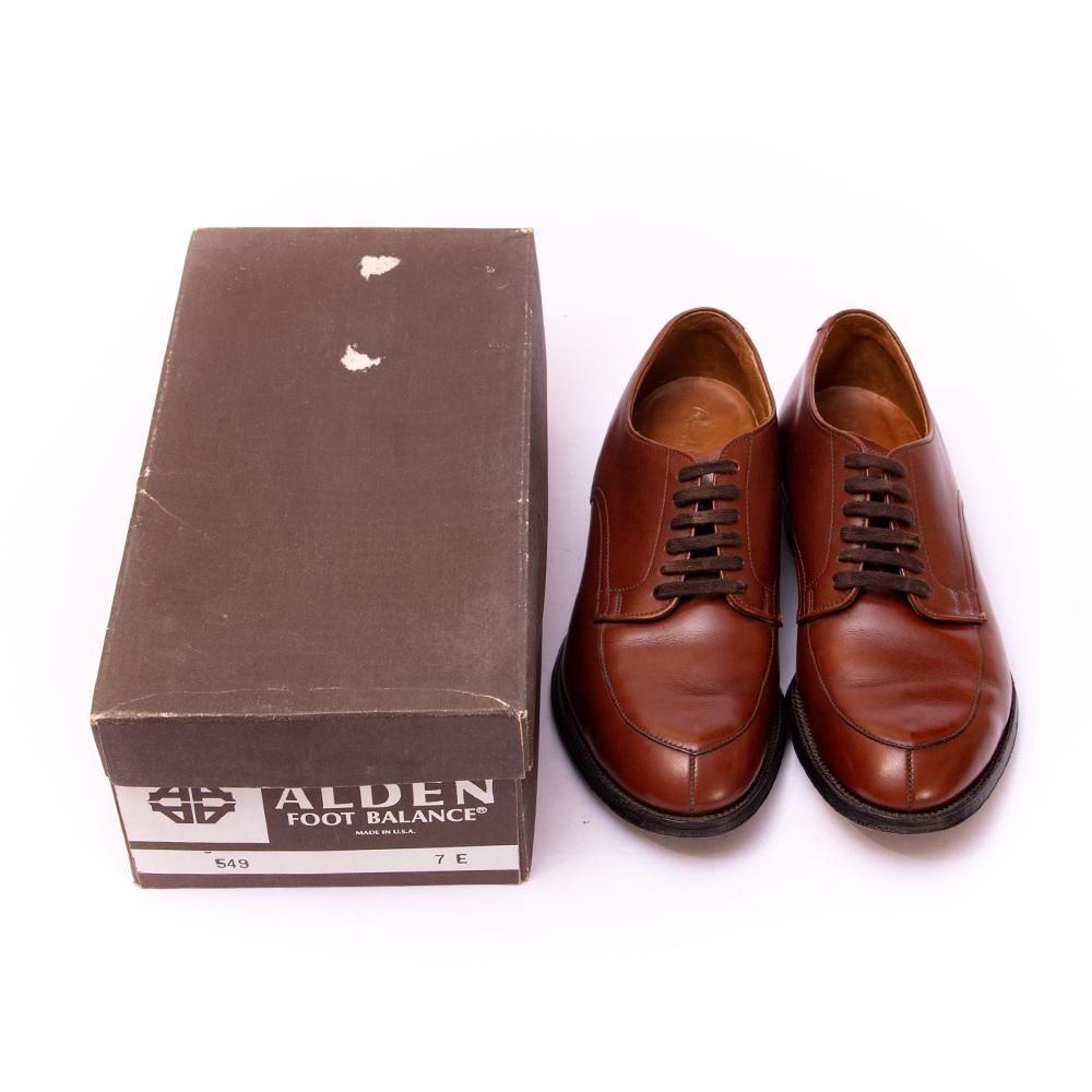 オールデン 549 Vチップ ブラウン カーフ モディファイドラスト 旧ロゴ