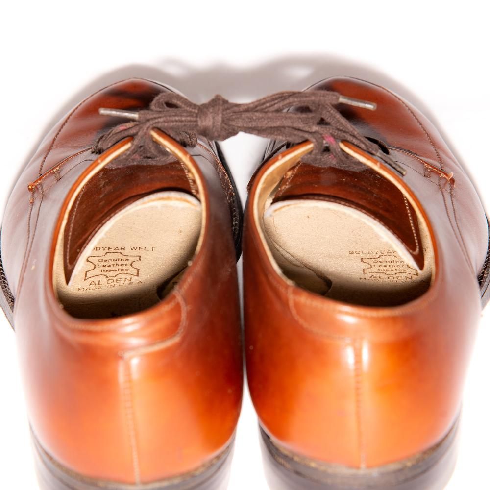 オールデン 549 Vチップ ブラウン カーフ モディファイドラスト 旧ロゴ