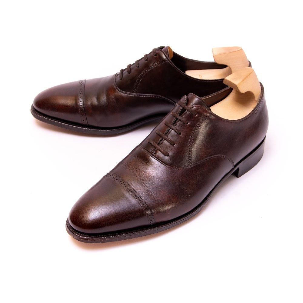 ジョンロブ PHILIP II(フィリップ2) パンチドキャップ ダークブラウン