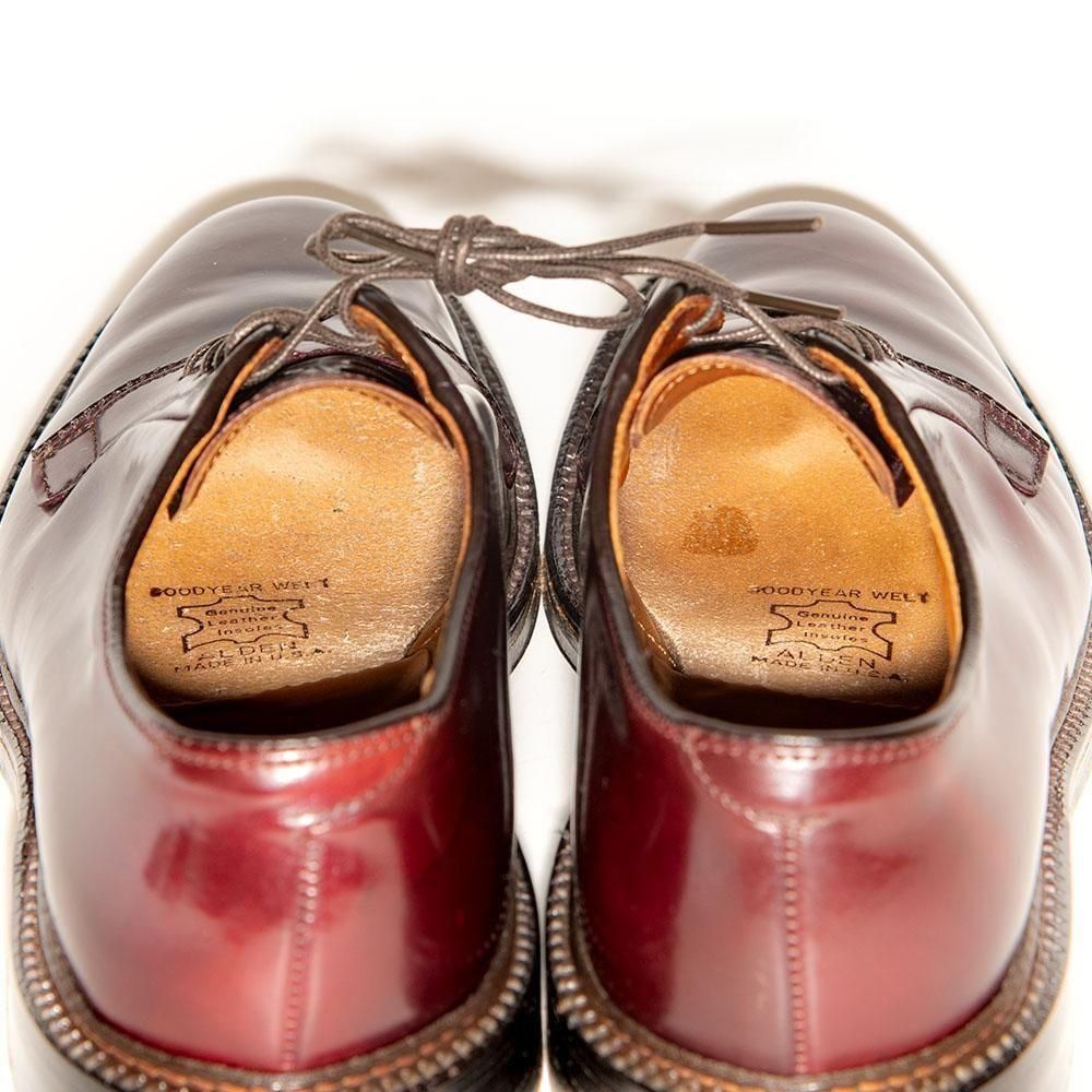 オールデン 990 プレーントゥ バーガンディ コードバン サイズ6D