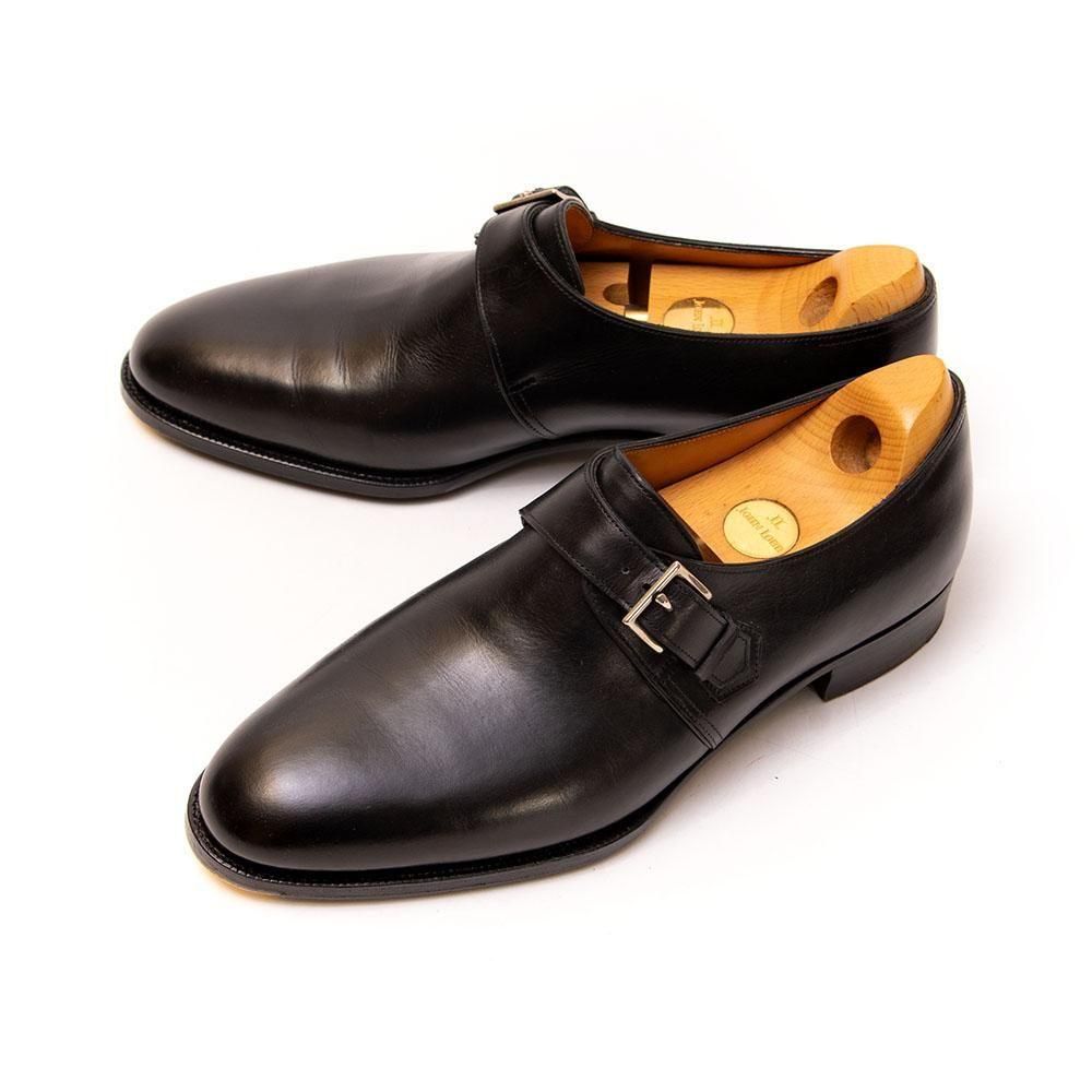 ジョンロブ MATTA(マッタ)シングルモンク ブラック 茶箱期 サイズ7E