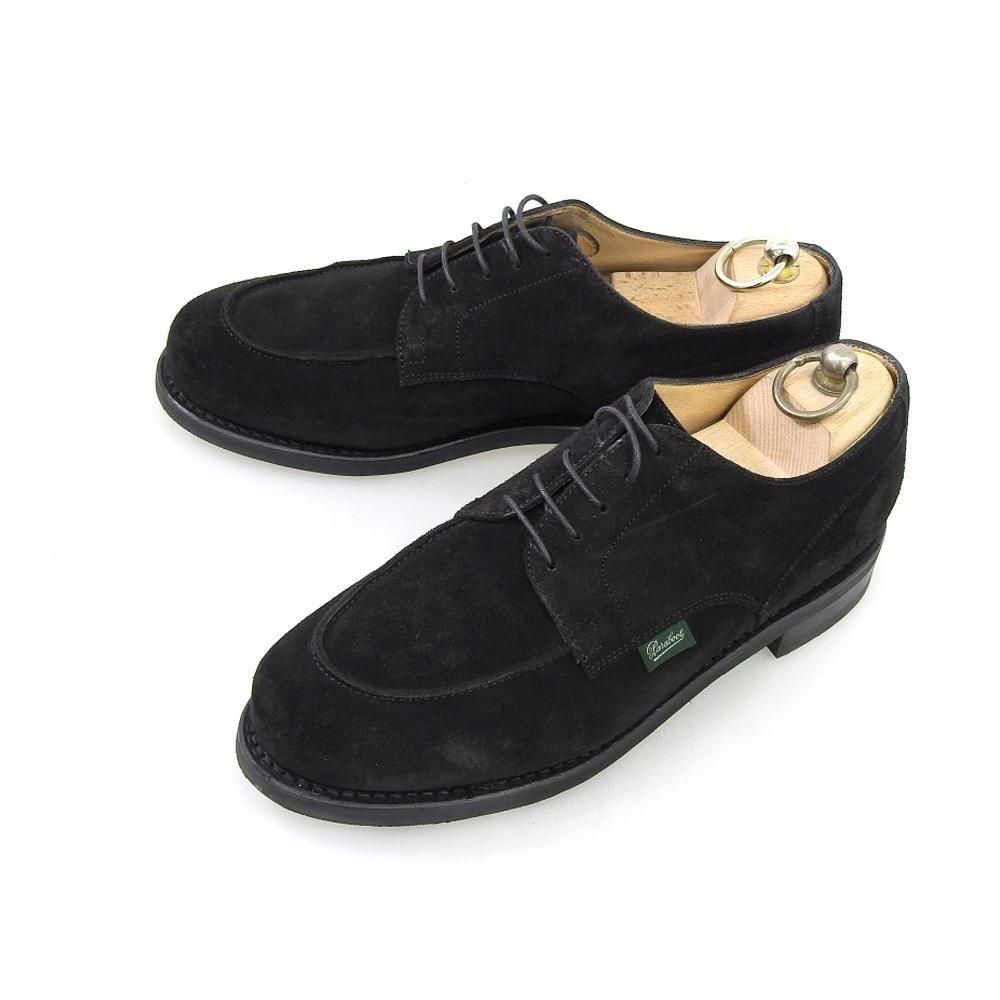 パラブーツ CHAMBORD(シャンボード)Uチップ ブラック スエード ドレス