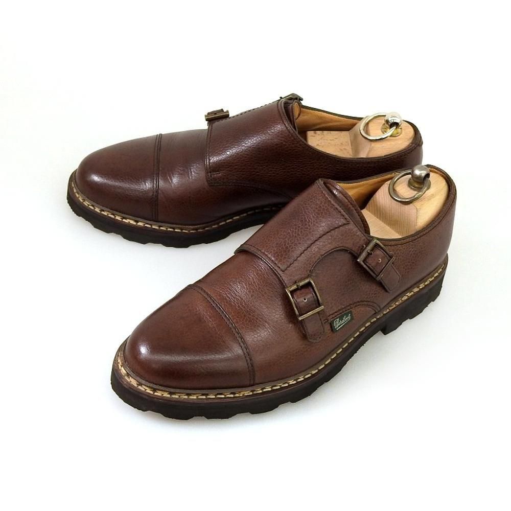 パラブーツ WILLIAM(ウィリアム)ダブルモンク ダークブラウン グレイン