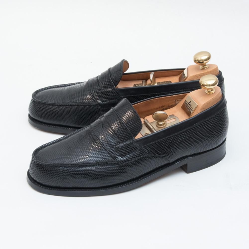 ジェイエムウエストン リザード ブラック 180 ローファー サイズ5.5D