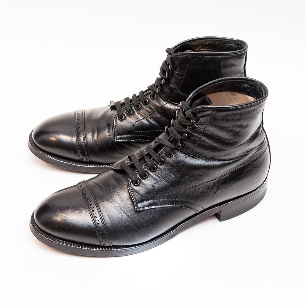 オールデン キャップトゥブーツ 86003H キッドスキン ブラック サイズ