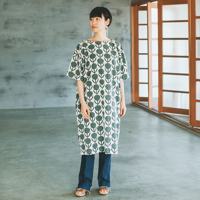 ホームソーイング型紙シリーズ】No.014_らくちんワンピース | nunocoto