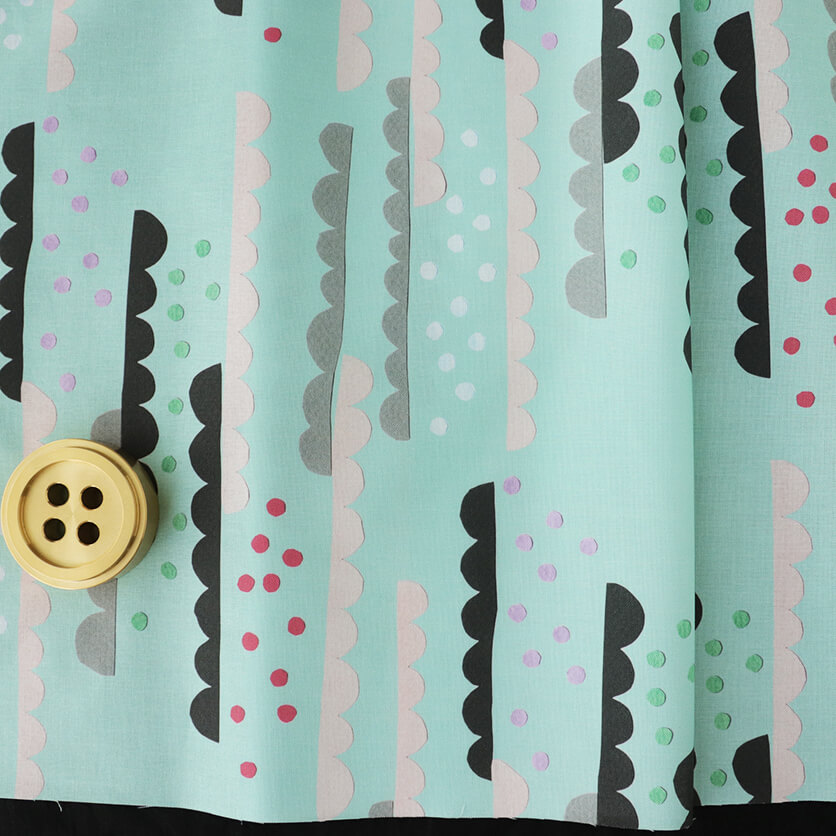 もこもこ ストライプ柄- 布・生地の通販サイト：nunocoto fabric