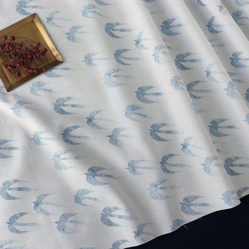 かぜをはこぶ 鳥柄- 布・生地の通販サイト：nunocoto fabric