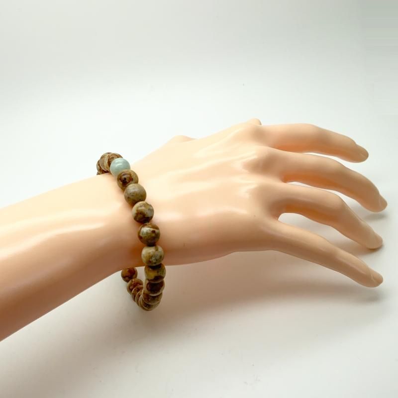 糸魚川翡翠 (青海産) 姫川薬石 ブレスレット 】 国産 天然石 糸魚川