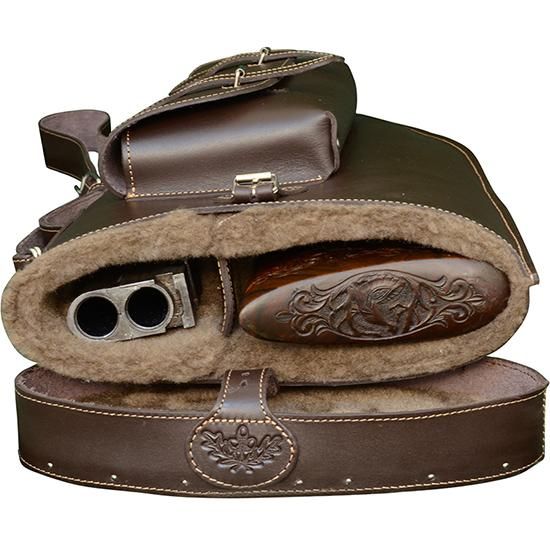 Acropolis Hard leather case for disassembled shotgun アクロポリス