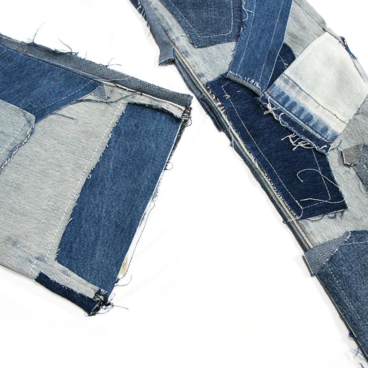 mnml] B424 Patch Flare Denim Blue (28～38インチ) - DOPE TOKYO