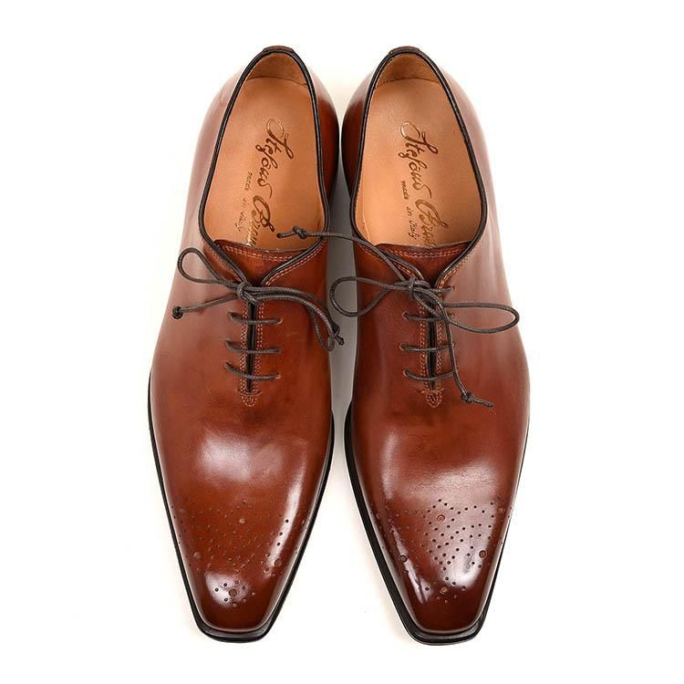 ステファノブランキーニ BS1094 VIT TRAD AVORIO ホールカット COGNAC