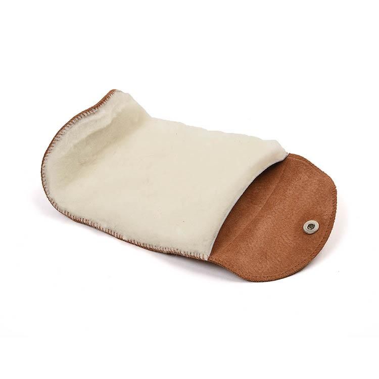 ジョンロブの仕上げ磨きに】 バフィンググローブ (茶×白)-Natoriya