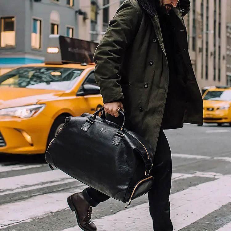 BENNETT WINCH レザーウィークエンダー ブラック 高級ボストンバッグ