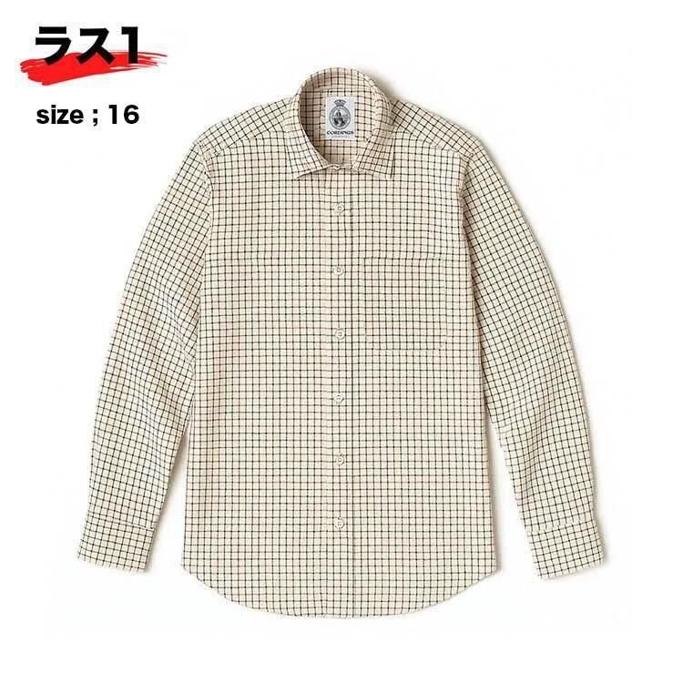 CORDINGS SHJ186｜NAVY×GREEN×赤茶の上質タッターソールシャツ