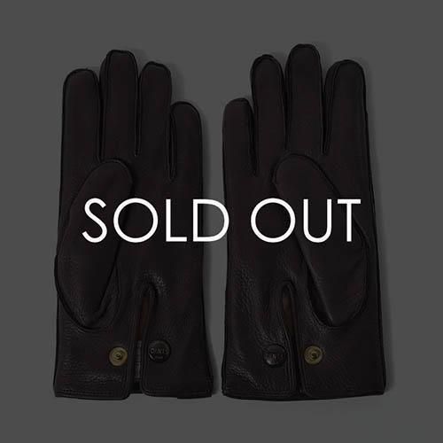 鹿革グローブ】デンツ 15-1544 ディアスキン×ラビットファーBARK