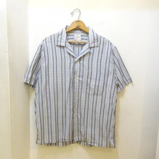 60年代製 Vintage 半袖 コットン オープンカラーシャツ|ヴィンテージ
