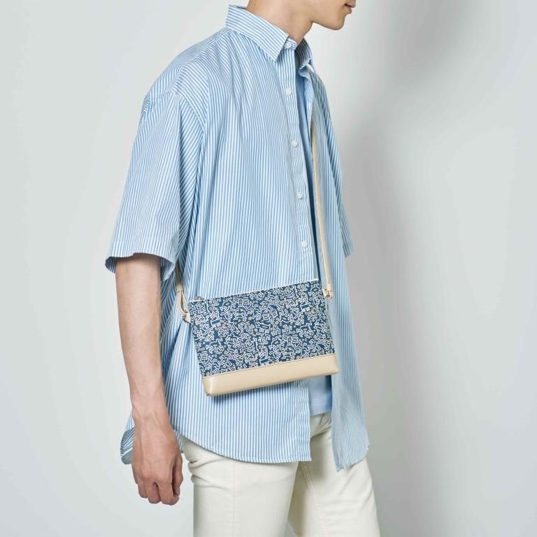 Keith Haring サコッシュ［Blue×Keith Haring collection 2023］：印傳