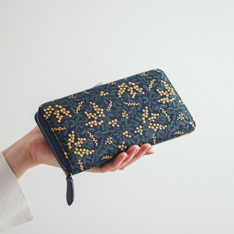 ミモザ模様の印伝 CI-25束入：印傳屋公式オンラインショップ｜INDEN-YA