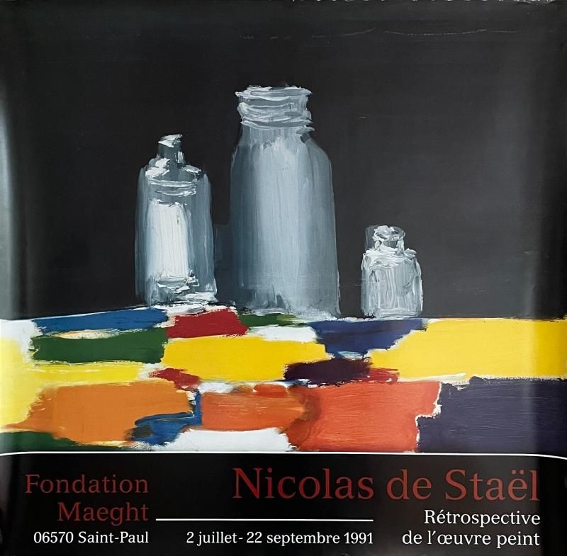 ニコラ・ド・スタール 展覧会ポスター Nicolas de stael Fondation