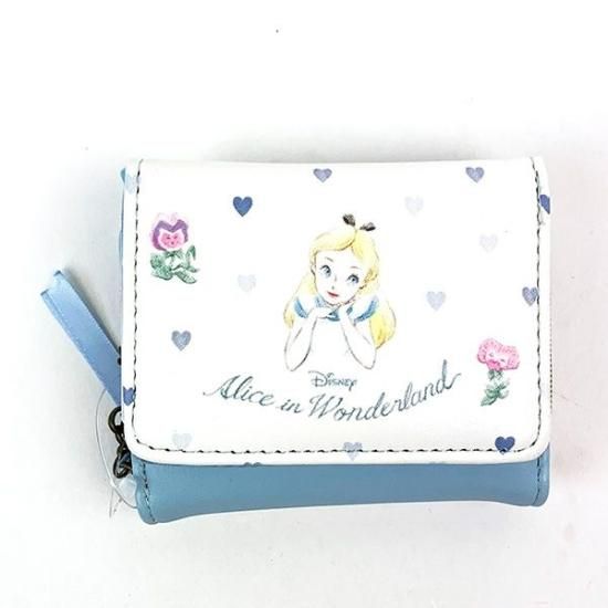 不思議の国のアリス コンパクト財布ハート アリス 財布 折り畳み財布