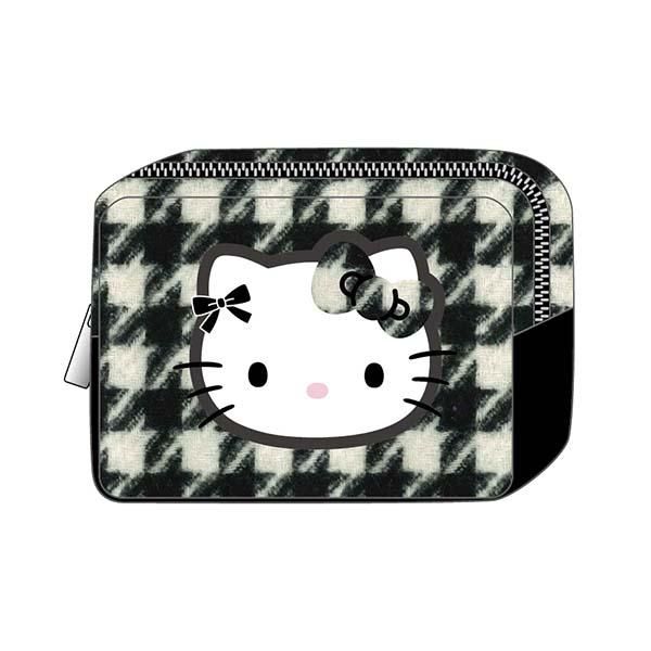 サンリオ ハローキティ 千鳥格子シリーズ マルチポーチ ブラック 平成