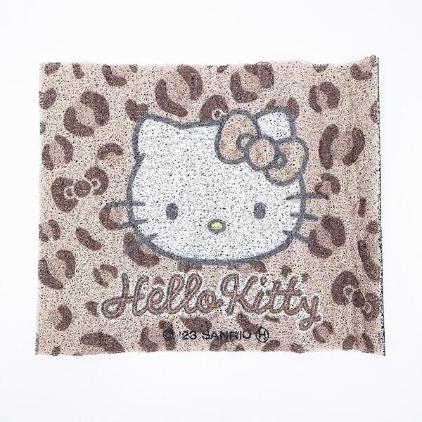 サンリオ ハローキティ 足元マット2P (キティレオパードブラウン) カー