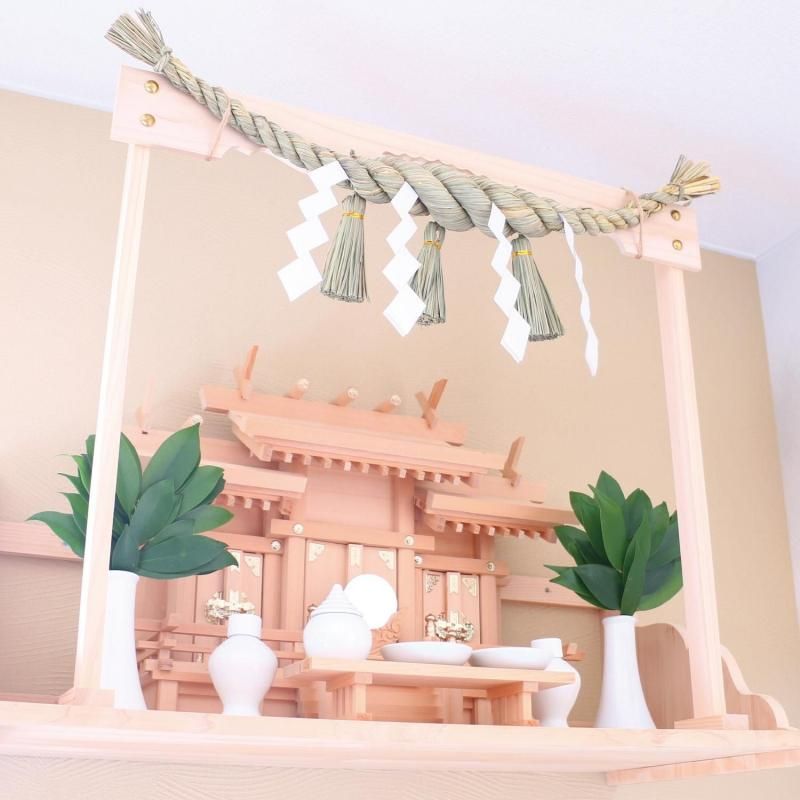 鼓胴型しめ縄 2尺 | 青稲製 - 神棚・神具の専門店 神棚の里【公式】