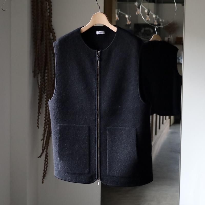 walenode】Innocent Yak Zip-up Vest - HUUKU