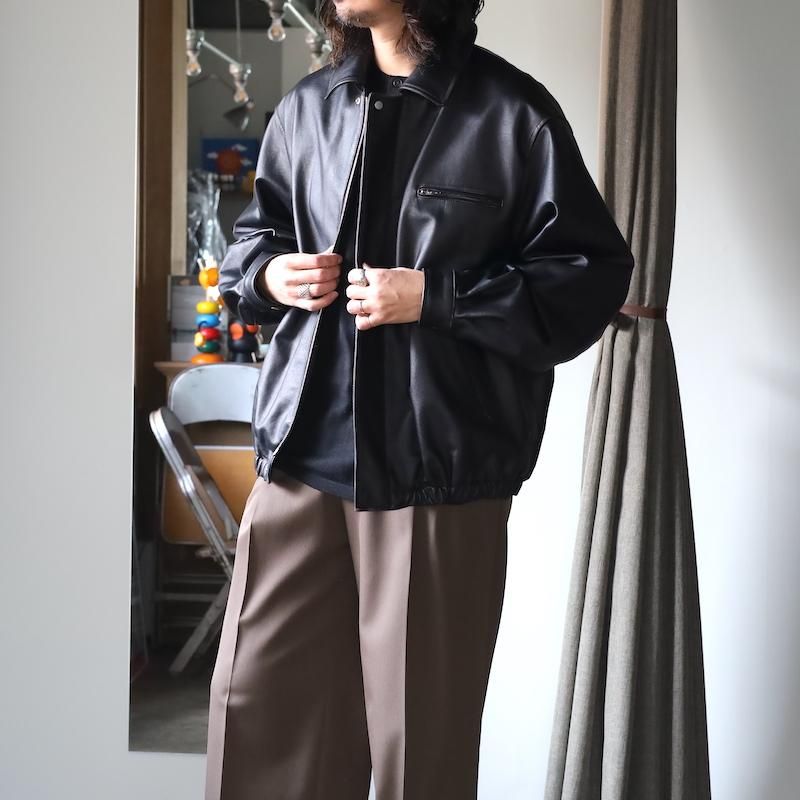 ssstein】COW LEATHER VINTAGE ZIP JACKET - HUUKU
