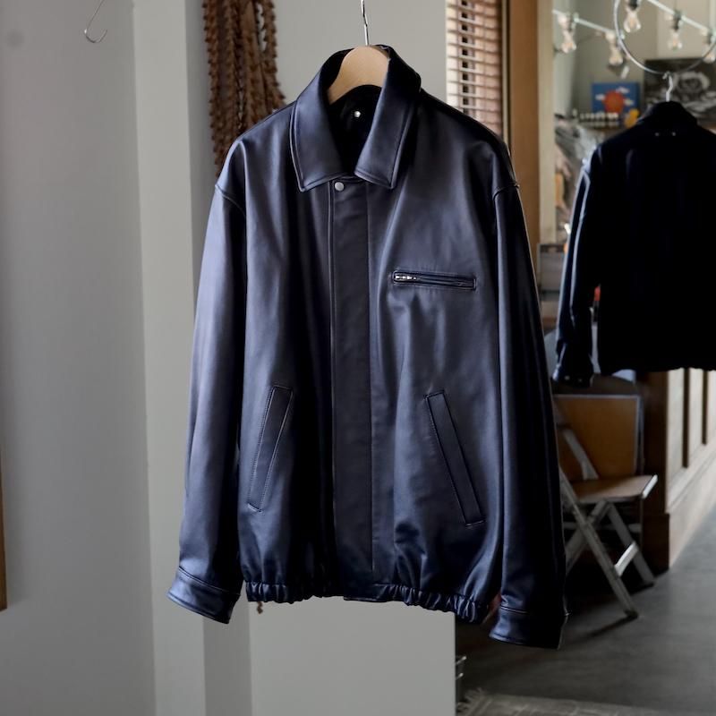 ssstein】COW LEATHER VINTAGE ZIP JACKET - HUUKU