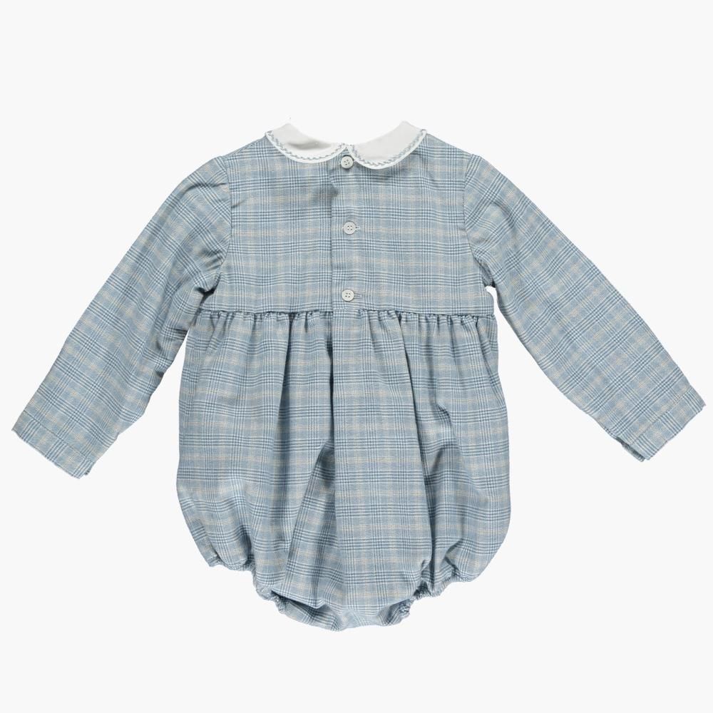 SALE40%OFF】Amaia Kids - Alex romper - Blue checks アマイアキッズ