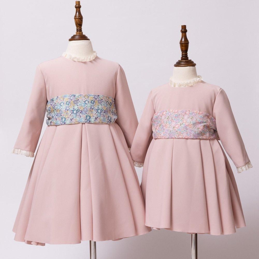 Amaia Kids - Eugenie dress - Dusty pink sash アマイアキッズ
