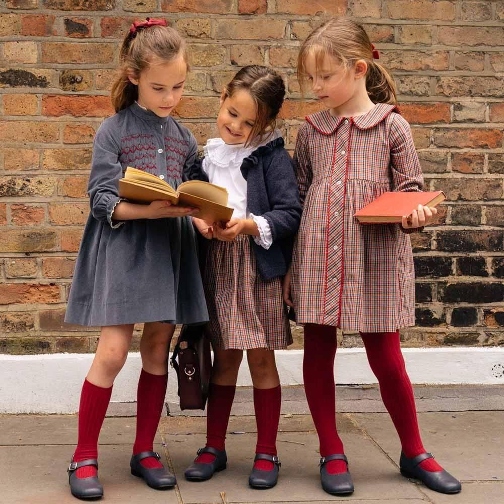 Amaia Kids - Daisy dress - Multico check アマイアキッズ - チェック