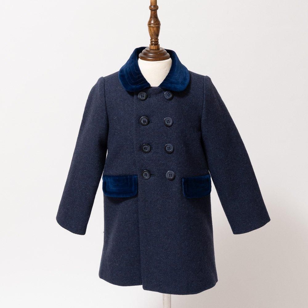 Amaia Kids - Classic coat - Navy (Boy) アマイアキッズ - ウール