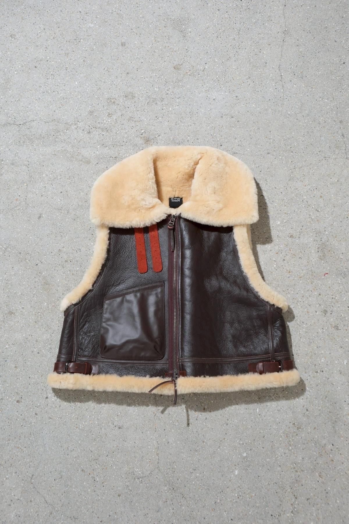 Rhodolirion / B-3 Type Vest - NZL Mouton - IMA:ZINEオンライン